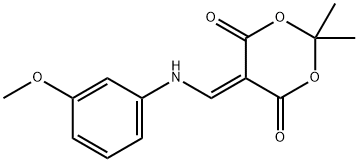 5-[(3-MethoxyphenylaMino)Methylene]-2,2-diMethyl-1,3-dioxane-4,6-dione Structure