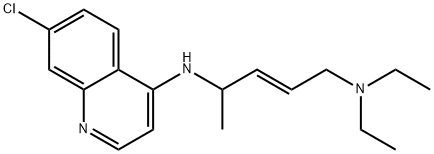 7-Chloro-N-[(E)-4-(diethylamino)-1-methyl-2-butenyl]-4-quinolinamine Structure