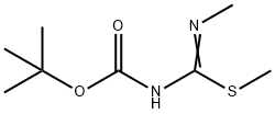 Carbamic acid, [(methylamino)(methylthio)methylene]-, 1,1-dimethylethyl ester Structure