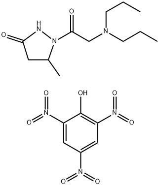 3-Pyrazolidinone, 1-(N,N-dipropylglycyl)-5-methyl-, monopicrate Structure