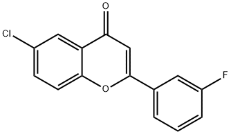 6-chloro-2-(3-fluorophenyl)-4H-chromen-4-one Structure