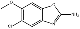 5-chloro-6-methoxy-benzooxazol-2-amine 구조식 이미지