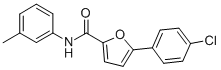 5-(4-CHLOROPHENYL)-N-(3-METHYLPHENYL)-2-FURANCARBOXAMIDE 구조식 이미지