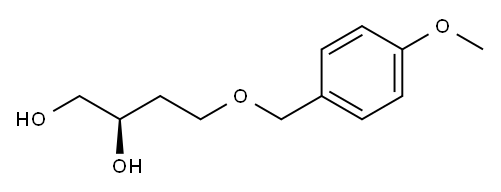 (R)-4-(4-Methoxybenzyloxy)-1,2-butanediol 구조식 이미지