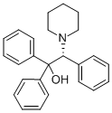 (R)-2-피페리디닐-1,1,2-트리페닐레탄올 구조식 이미지