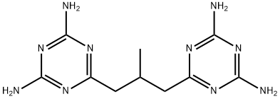 6,6'-(2-methylpropane-1,3-diyl)bis(1,3,5-triazine-2,4-diamine) 구조식 이미지