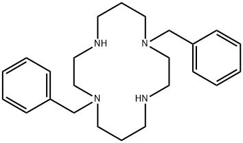 1,8-Dibenzyl-1,4,8,11-tetraazacyclotetradecane 구조식 이미지