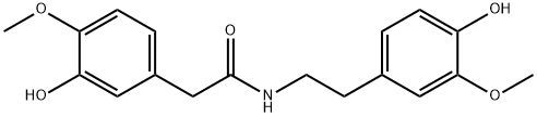N-(4-Hydroxy-3-Methoxyphenethyl)-2-(3-hydroxy-4-Methoxyphenyl)acetaMide 구조식 이미지