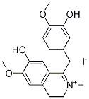 3,4-Dihydro-7-hydroxy-1-[(3-hydroxy-4-Methoxyphenyl)Methyl]-6-Methoxy-2-MethylisoquinoliniuM Iodide Structure