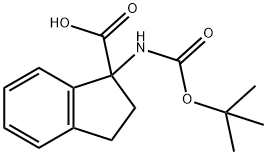 N-BOC-D,L-1-AMINOINDANE-1-CARBOXYLIC ACID Structure