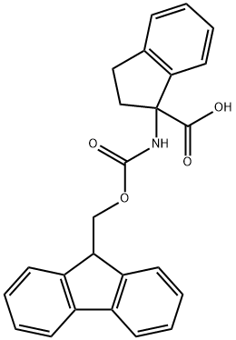 N-FMOC-DL-1-AMINOINDANE-1-CARBOXYLIC ACID Structure