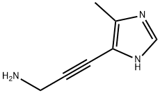 2-Propyn-1-amine, 3-(5-methyl-1H-imidazol-4-yl)- (9CI) Structure