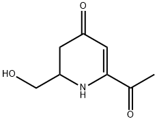 4(1H)-Pyridinone, 6-acetyl-2,3-dihydro-2-(hydroxymethyl)- (9CI) 구조식 이미지