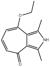 Cyclohepta[c]pyrrol-4(2H)-one, 8-ethoxy-1,3-dimethyl- (9CI) 구조식 이미지