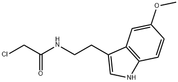 N-[2-(5-Methoxy-1H-indole-3-yl)ethyl]-2-chloroacetamide 구조식 이미지
