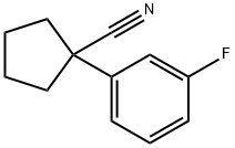 1-(3-FLUOROPHENYL)CYCLOPENTANECARBONITRILE, 99 Structure