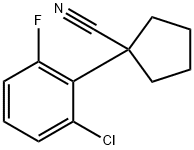 1-(2-CHLORO-6-FLUOROPHENYL)CYCLOPENTANECARBONITRILE 구조식 이미지