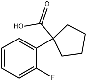 1-(2-FLUOROPHENYL)CYCLOPENTANECARBOXYLIC ACID, 98 Structure