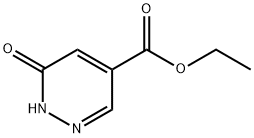 6-옥소-1,6-디히드로피리다진-4-카르복실산에틸에스테르 구조식 이미지