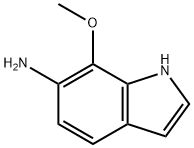 1H-Indol-6-amine,  7-methoxy- Structure