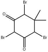 2,4,6-TRIBROMO-5,5-DIMETHYLCYCLOHEXANE-1,3-DIONE Structure