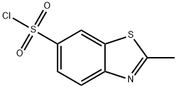 2-METHYL-1,3-BENZOTHIAZOLE-6-SULPHONYL CHLORIDE 95+% 구조식 이미지