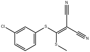 2-[(3-Chlorophenylthio)(methylthio)methylene]-malononitrile Structure
