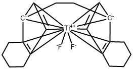 (R,R)-에틸렌비스(4,5,6,7-테트라히드로-1-인덴일)디플루오로티타늄(IV) 구조식 이미지