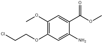 Methyl 2-amino-4-(2-chloroethoxy)-5-methoxybenzoate Structure
