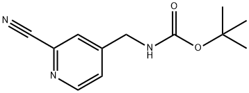 4-[(tert-butoxycarbonylamino)methyl]-2-cyanopyridine 구조식 이미지
