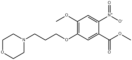 Methyl 4-Methoxy-5-(3-Morpholinopropoxy)-2-nitrobenzoate Structure