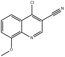 4-CHLORO-8-METHOXY-QUINOLINE-3-CARBONITRILE
 Structure