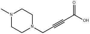 2-Butynoicacid,4-(4-methyl-1-piperazinyl)-(9CI) 구조식 이미지