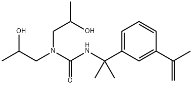 N,N-BIS(2-HYDROXYPROPYL)-N'-(ALPHA,ALPHA-DIMETHYL-3-ISOPROPENYLBENZYL)UREA Structure