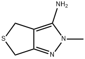 4H-Thieno[3,4-c]pyrazol-3-amine,  2,6-dihydro-2-methyl- Structure