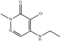 3(2H)-Pyridazinone,  4-chloro-5-(ethylamino)-2-methyl- Structure