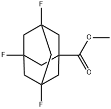 3,5,7-트리플루오로아다만탄-1-카르복실산메틸에스테르 구조식 이미지