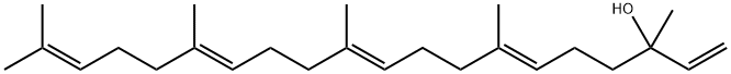 (6E,10E,14E)-3,7,11,15,19-Pentamethyl-1,6,10,14,18-icosapenten-3-ol 구조식 이미지