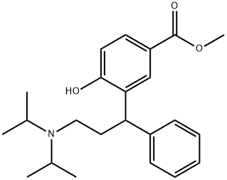 N,N-디이소프로필-3-[(5-메톡시카르보닐)-2-히드록시)페닐]-3-페닐-프로필아민 구조식 이미지