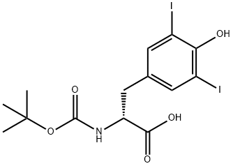 BOC-3,5-DIIODO-D-TYROSINE Structure