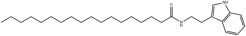 OCTADECANOIC ACID TRYPTAMIDE Structure