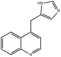 Quinoline,  4-(1H-imidazol-4-ylmethyl)-  (9CI) 구조식 이미지