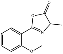 5(4H)-Oxazolone,  2-(2-methoxyphenyl)-4-methyl- Structure