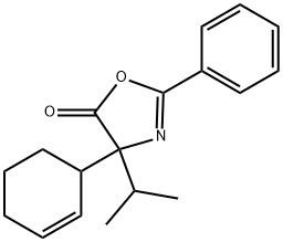 5(4H)-Oxazolone,  4-(2-cyclohexen-1-yl)-4-(1-methylethyl)-2-phenyl- 구조식 이미지