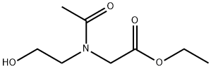 글리신,N-아세틸-N-(2-하이드록시에틸)-,에틸에스테르 구조식 이미지