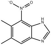 1H-Benzimidazole,5,6-dimethyl-4-nitro-(9CI) Structure