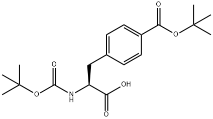 BOC-P-CARBOXY-PHE(OTBU)-OH DCHA Structure