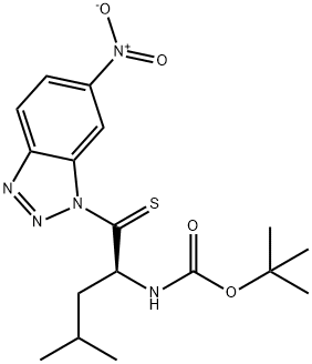 BOC-THIONOLEU-1-(6-NITRO)벤조트리아졸라이드 구조식 이미지