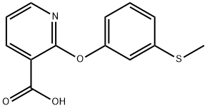 2-(3'-methylthiophenoxy)nicotinic acid Structure