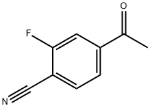 Benzonitrile, 4-acetyl-2-fluoro- (9CI) Structure
